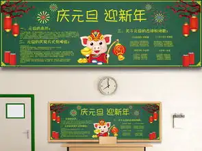 庆元旦节新年黑板报板式设计模板图片素材高清下载84.79mb公历节日黑板报大全