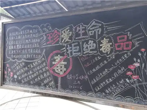 新都区龙安小学开展全民禁毒宣传月活动