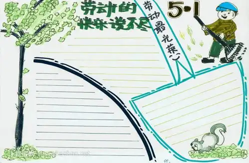 五一劳动节手抄报图片