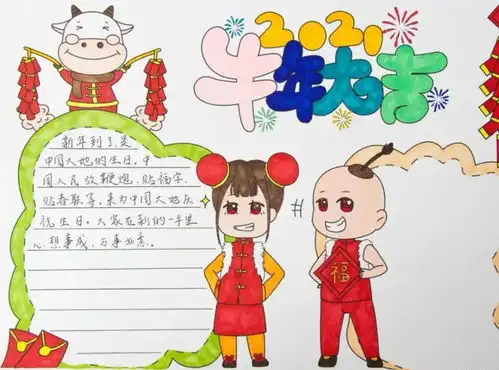 2021年牛年春节手抄报模板文字素材为孩子收藏一份可下载打印