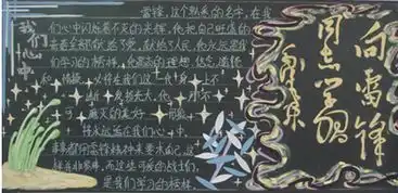 学雷锋黑板报时代的美