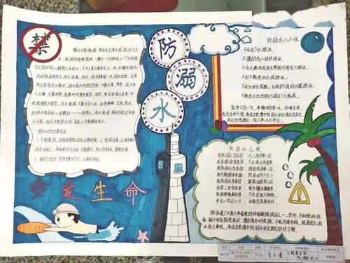 珍爱生命预防溺水梅州这些中小学生的手抄报获奖啦看有你孩子的作品吗