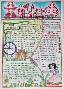 读书的手抄报竖的的a4纸急简单点要图