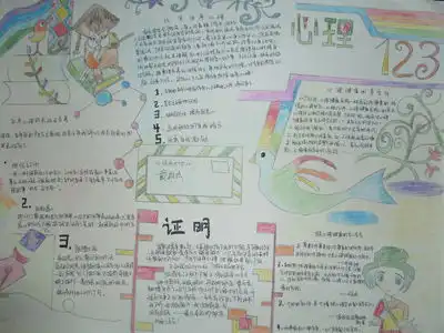 心理健康手抄报安心与心理
