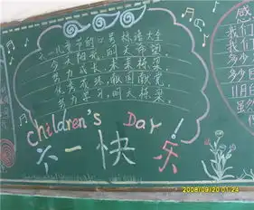 六一儿童节黑板报六一儿童节到了