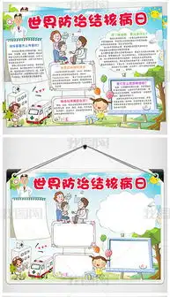 wordps世界肺结核病日卫生知识手抄图片模板下载