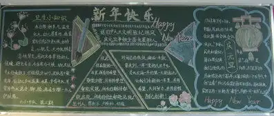 迎新年黑板报黑板报图片