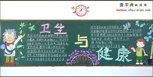 关于卫生与健康黑板报设计关于卫生与健康黑板报图片查字典板报网