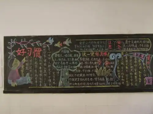 有谁能给我出一起开学了的黑板报