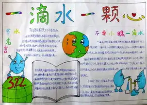 节约用水手抄报依法管水,科学用水