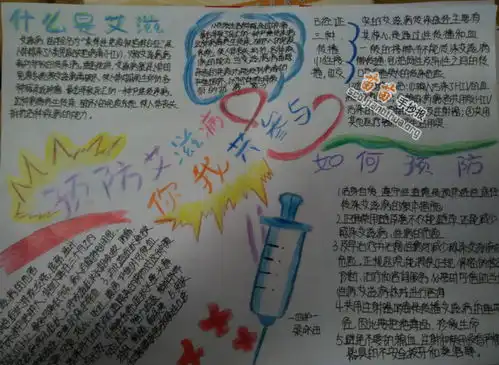 预防艾滋病你我同参与手抄报图片大全资料