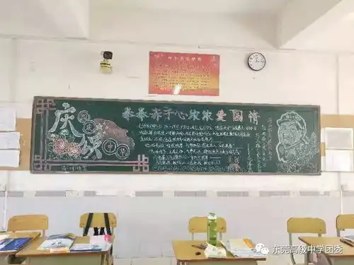 欢度国庆记庆国庆,颂中华主题黑板报评选活动