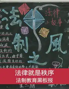 法制教育黑板报素材图片