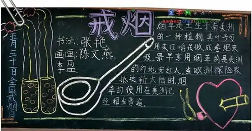 2015世界无烟日黑板报设计2015世界无烟日黑板报图片查字典板报网