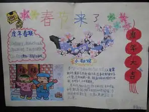 春节手抄报2马年大吉