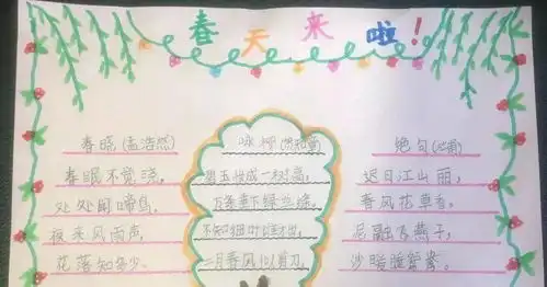 乍暖还寒,来自小朋友们春天的手抄报