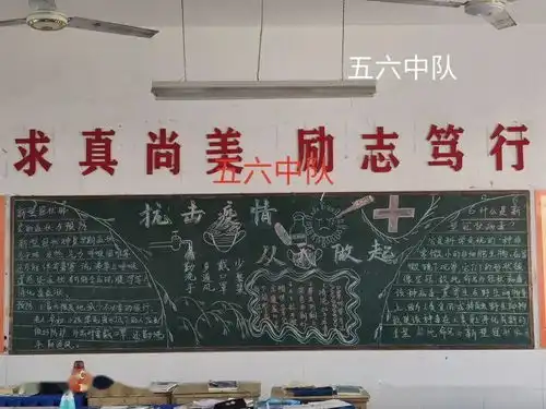 小小黑板报浓浓抗疫情抗击疫情我们在行动主题黑板报评比活动剪影