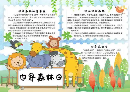 世界森林日手抄报模板下载