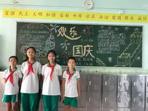 喜迎国庆中秋妙手描绘新意祥景小学开展迎国庆庆中秋黑板报展示活动