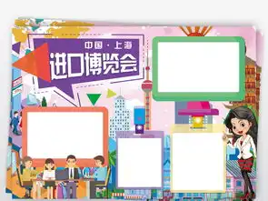 中国国际进口博览会小报进博会一带一路手抄小报素材图片psd模板下载97.94mb地理手抄报大全学科手抄报