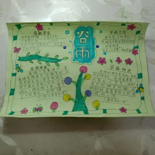 一机七小和美美术课程之画说二十四节气谷雨1