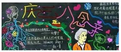2019年一年级庆祝三八妇女节黑板报