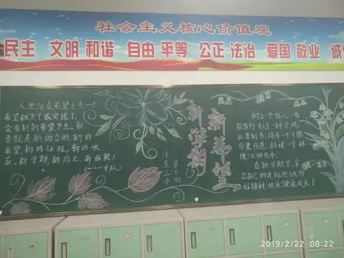 方寸板报展我风采西安沣东第三小学开展第一期黑板报展示活动