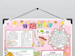 汉字小报有趣的汉字手抄报中国文字电子小报图片模板worddoc设计图下载传统国学手抄报大全编号18948401