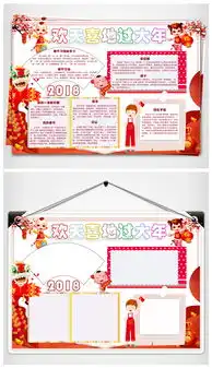 剪纸中国年新年节日欢度春节快乐小报图片素材其他格式下载春节元旦手抄报大全