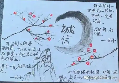 绘诚信之美,做守信之人顺义空港二小诚信主题书画手绘展示