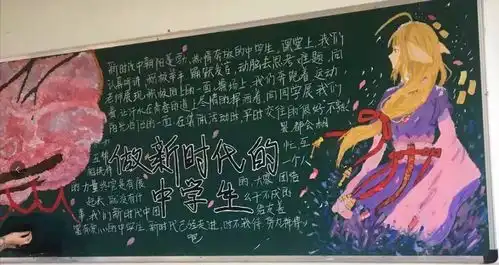 高中生黑板报火了,班主任直呼视觉盛宴,美术老师点评有天赋