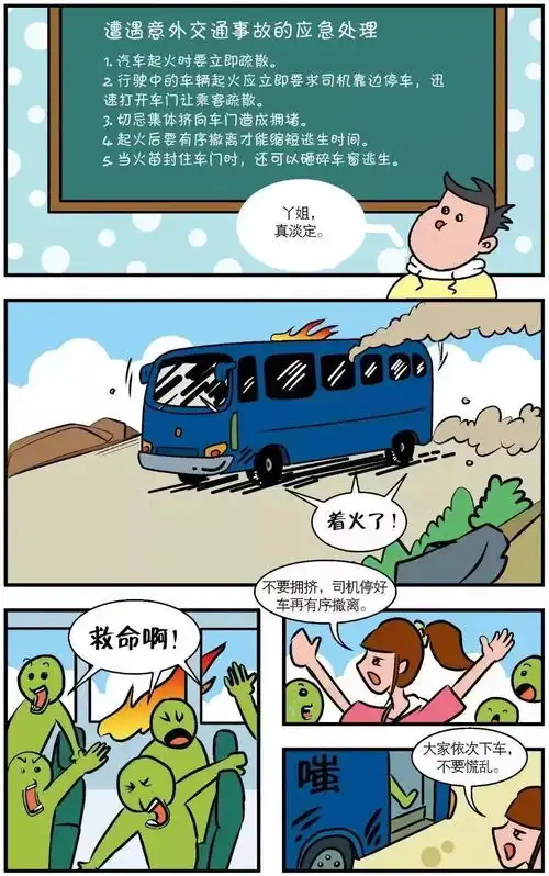 青少年安全自护教育漫画之自然灾害和交通安全