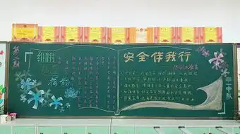 校园新闻珍爱生命预防溺水我们在行动沣东三小本学期第二期黑板报评比活动