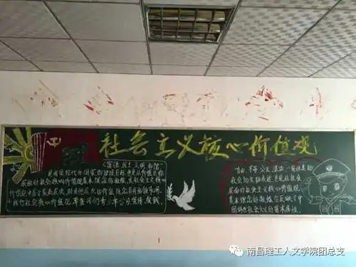 社会主义核心价值观黑板报投票开始啦