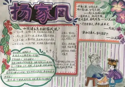 关于襄伴童行家风润万家手抄报征集展示一