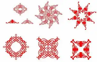 2019春节黑板报花纹图片