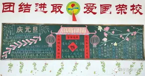 星华学校开展喜迎元旦黑板报评比活动