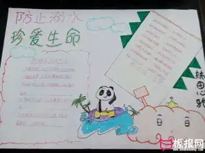 防止溺水手抄报,珍爱生命