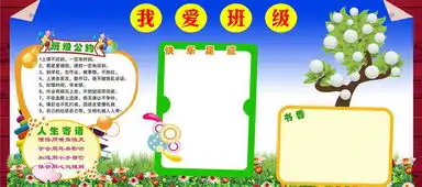 班级文化展板模板图片设计素材高清cdr下载37.43mb学校展板大全