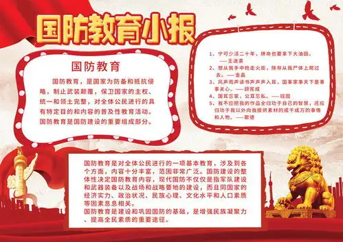 国防教育手抄报设计