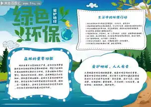 绿色环保爱护地球手抄报