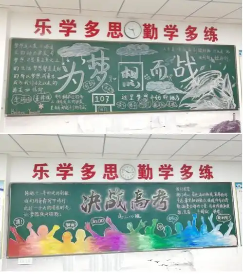 杭州新理想高中砥砺前行,再创辉煌第三期主题黑板报