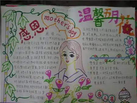 关于母亲节的手抄报