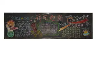 迎新年黑板报评比