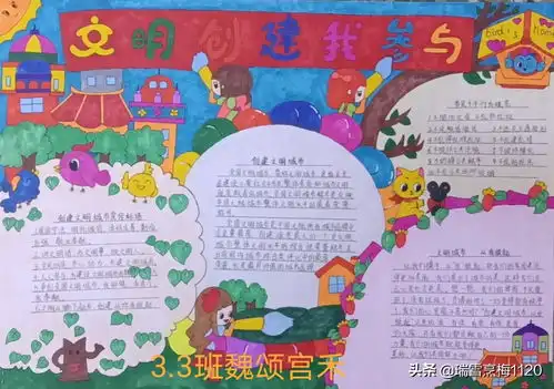 小手拉大手文明安全行新城子街第一小学创城手抄报入选作品展示