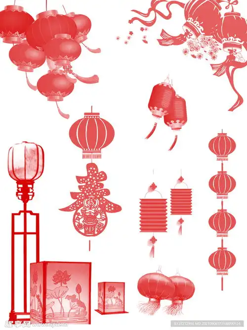 喜庆新年灯笼素材设计图psd分层素材psd分层素材