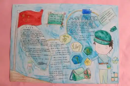 图说丨手工绘小报青春留记忆高一新生军训手抄报汇展