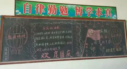九女学区高堂小学开展庆国庆,心向党黑板报手抄报评比活动