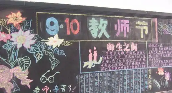 妈妈问我为什么跪着看这些黑板报