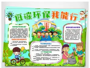 低碳环保我能行保护地球世界地球日环保小报图片模板psd设计图下载保护环境手抄报大全编号17642153